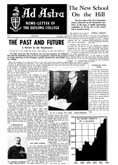 The first Issue of Ad Astra Page 1, No1, 1959.